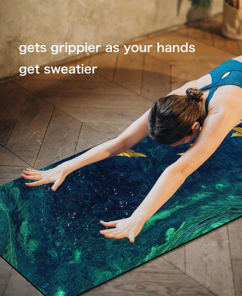 Non Slip Yoga Mat TPE Workout Mat - Thick Fitness Mats for Exercise, Yoga, Pilates, Floor Workouts