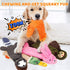 FIREOR Dog Squeak Toys - No Stuffing Plush Crinkle Water Bottle Chew Toy for Small, Medium, Large Breeds