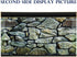 Fish Backgrounds Paper Double Sides 3D Stone & Trees Picture 23" x 71" for Aquarium Tank Background