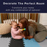 3/8" 12"x12" We Sell Mats Thick Multipurpose EVA Foam Exercise Floor Mat, Interlocking Kid-Friendly Tiles, Anti-Fatigue