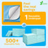 (Pack 4 30x34) GREEN LIFESTYLE Washable Underpads - Large Bed Pads for use as Incontinence Bed Pads, Reusable Pet Pads