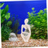 Aquarium Decorations Shelf Decor - Elegant Thinker Statue Abstract Figure for Fish Tank Set