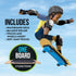 Flybar 3 in-1 Learn to Skate – Complete Skateboard for Beginners, Balance Board, Accessories, Learn Tricks Fast