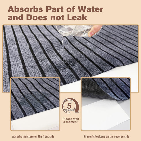 Bhyhok 74 60 0.3inch * * Dog Crate Floor Protection Mat Kennel Mat to Protect Floors Non-Slip Absorbs Urine Water