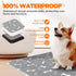 2Pcs Pads,100% 31x36 Washable Pee Pads for Dogs, Reusable Puppy Pads , Absorbent Dog Training Waterproof Non-Slip