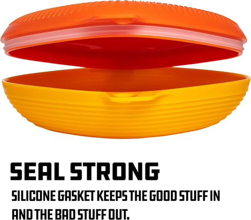 UCO 4-Piece Camping Mess Kit with Bowl, Plate, and 3-in-1 Spork Utensil Set