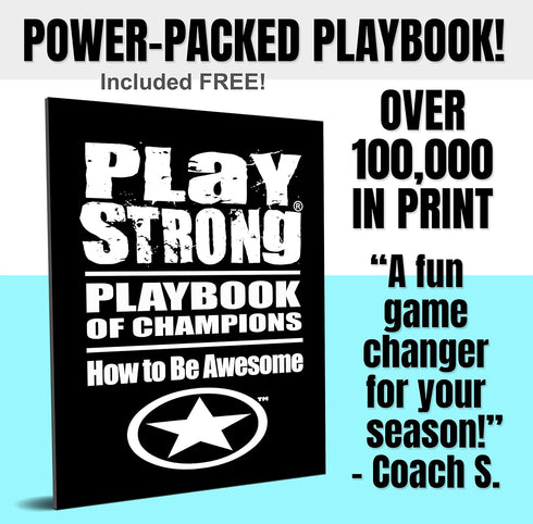 3-Pack Set (5x7) Play Strong Baseball Coach Thank You Cards Greeting Card You're Awesome Design Perfect for Players