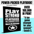 3-Pack Set (5x7) Play Strong Baseball Coach Thank You Cards Greeting Card You're Awesome Design Perfect for Players