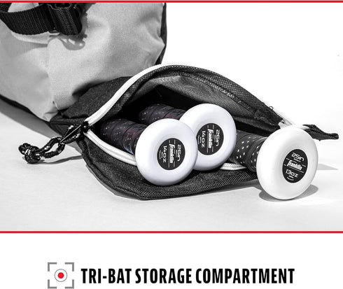 Franklin Sports Youth Baseball Bat Bag for Teeball, Softball, Baseball Equipment