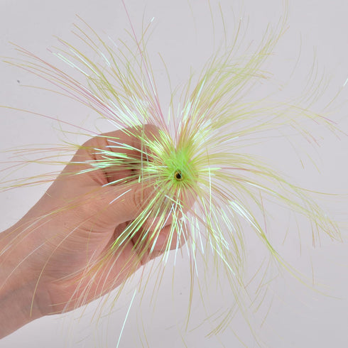 Fishing Teasers, 12/18pcs Squid Teaser Fishing Mylar Flash for Flounder Rigs, Saltwater Fishing Lure in 3 Colors