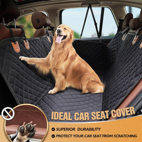 K KNODEL 100% Hammock, Dog Seat Cover, Waterproof Car Seat Cover for Pets, Pet Seat Cover Dog Heavy Duty Scratch Proof