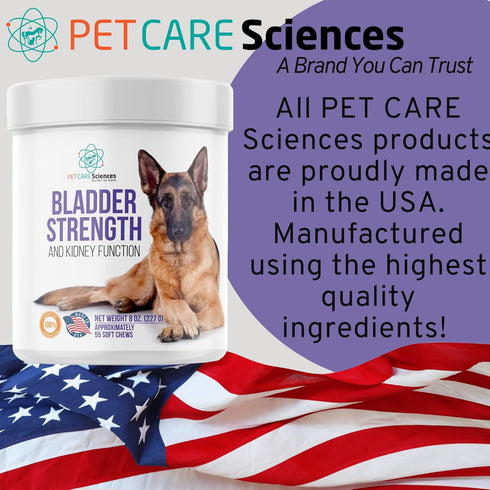 Bladder Strength Chews - Approx 55 Natural Dog UTI Treatment | Kidney Support for Senior Dogs