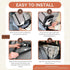 Kumdita' Center Console Car Seat & Carrier for Small Dogs & Cats with Dual Over-Seat Straps, Sewn-in Safety Leash & PE