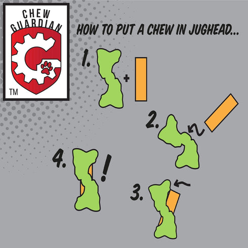 Himalayan Dog Chew Jughead Small Dog Chew Holder, Stimulates Chewing for Dogs, Holds Yak Chews