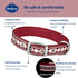 Blueberry Pet Reflective Jacquard Dog Collar with Neoprene Padding & Metal Buckle, Soft Adjustable Safety Collar in