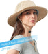 Head Net Hat - Safari Sun Bucket Hat with Netting for Men/Women