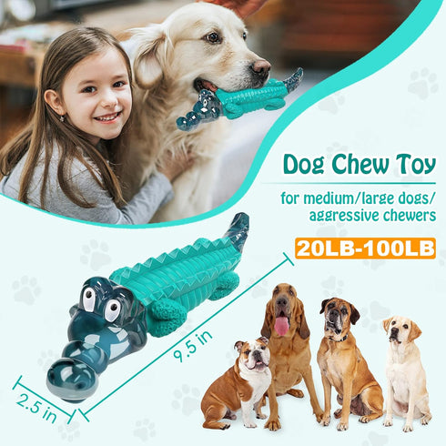 Dog Toys for Super Aggressive Chewers: Tough Dog Chew Toys - Indestructible Dog Toys for All Breed Sizes