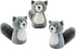Outward Hound Squeakin' Racoon Hide A Puzzle Plush Replacement Dog Toys - 3 Pack