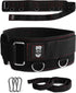 Multi-Attachment Belt for Cable Machine, 5 Points for Optimal Weight Distribution, 2 Straps & 3 Snap Hooks