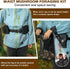 ProtectHobby 2 Mushroom Foraging Bag Kit with Adjustable Waistband - Folding Mesh Bags & Leather Tool Pouch, Suitable