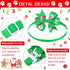 Maitys 80 Pcs Christmas Dog Collar with Bow, Snowman, Snowflake, Christmas Tree, Adjustable Neckties for Pets