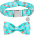 Easter Dog Collar with Bow Tie, Cotton Carrot Design for X-Large Dogs, Cute Pet Collar with Metal Buckle