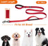 TwoEar 6FT Strong Red Dog Leash with 2 Padded Handles, Traffic Handle for Extra Control for All Dog Sizes