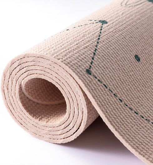 Myga Silk Print Kids Yoga Mat,Non-Slip Yoga Mat for Childrens Exercise, Fitness, Yoga and Mindfulness Lightweight, Easy