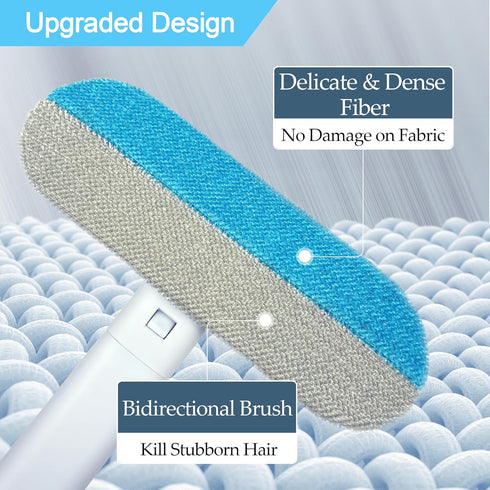 Pet Hair Removal Tool 2 Pieces - Dog and Cat Hair Remover for Couch, Carpet & Furniture, 4 in 1 Multifunctional