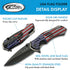 SZCO Supplies 300552-US American Flag Assisted Open Liner Lock Edc Folding Knife, Red/White/Blue, 8" Length