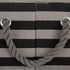 Bone Dry Pet Storage Collection Striped Paw Patch Bin, Small Rectangle, Black