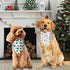 Agroon 3PCS, 6 Christmas Dog Bandanas XLarge Pattern Holiday Scarf for Boy and Girl, Triangle Reversible Bibs Breed