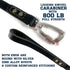 Leather Dog Leash with Locking Carabiner - Strong and Soft for Training and Walking, 6 Ft Long x ¾” Wide