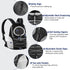 Pawaboo Pet Dog Carrier Backpack, Adjustable Breathable Front Carrier for Small Medium Dogs and Cats (Black M)