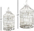 Deco 79 Birdcage, 15", 18"H, White, Model 82677