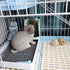 PODOO Rabbit Litter Box Training Potty Tray for Guinea Pig & Small Pets Spacious Grid Pan with Low Entrance, Easy-Clean