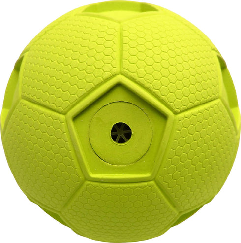 Nerf Dog 4in Soccer Squeak Ball, Green Dog Toy, Model Number: 2172
