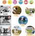 (6 Latex Dog Chewing Squeaky Ball Toys Face Fetch Play Toy for Puppy Small Medium Pets Dog cat PCS(C))