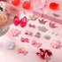 40 Pcs Dog Hair Clips and Dog Hair Bow Crown Dog Accessories Princess Style for Small Dog Crystal Rhinestone Puppies Barrette Rubber Band Flower Butterfly Grooming Accessories(Pink)
