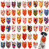 50PCS Large Dog Bandanas Fall Large XL Dog Breed Bulk Autumn Pattern