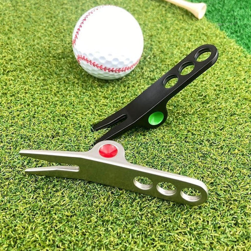 Jowxsx 2 Pcs Silver Golf Ball Fork, Pivot Divot Repair Tool, Compatible with Scotty Golf Divot Tools