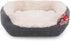 40 Winks Oval Sleepers, Grey Jumbo Cord/Plush 25" Pet Bed