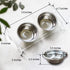Tilted Raised Elevated Food and Water Bowls Stand for Cat or Small Dogs - Puppy's Clear Acrylic Stainless Steel Dishes Holder for Boy or Girl Pet,Modern,Durable and Easy to Clean by WBhonghui (Clear)