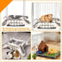 Hammock, Chinchillas Rat Bed Platform with Blanket, Small Animal Bed Mat, Metal Cage Accessory, Small Pet Animal Rest