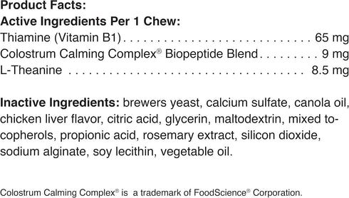 Pet Naturals Calming for Dogs, 30 Chews - Naturally Sourced Ingredients for Stress Support
