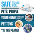 POOPH Pet Wipes for Puppy & Dog Grooming, 100 Count Pack - On-the-Go Odor Control for Paws, Butt, Ear, Face, and Fur