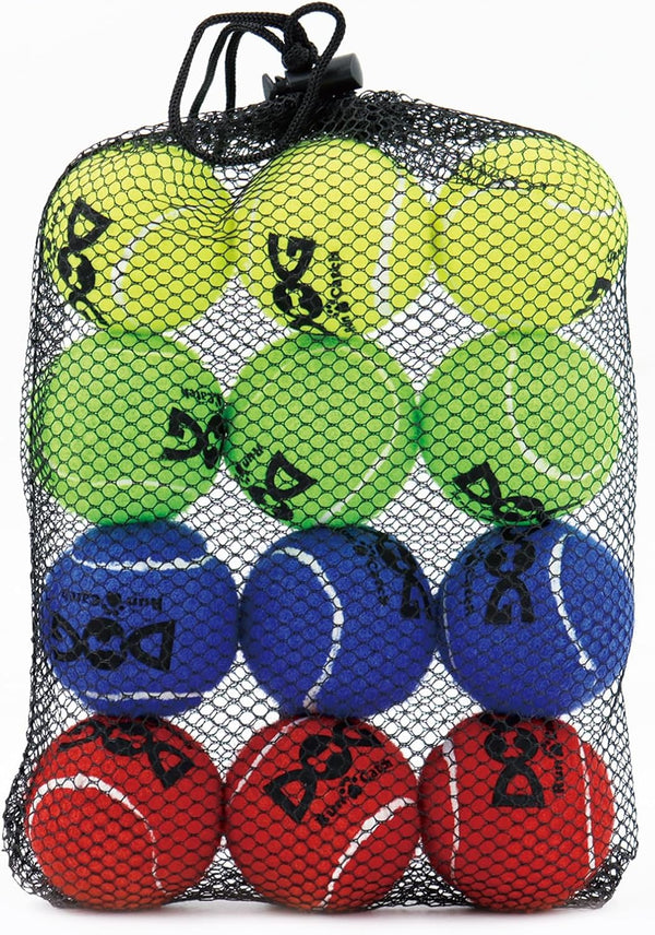 Tennis Balls for Small Dogs - Pack of 12 Colorful Easy Catching Pet Balls (2.0inch-4colors).