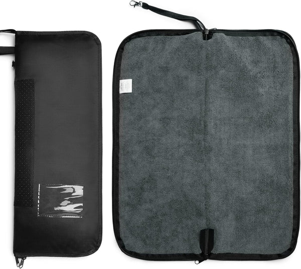 CarryWise Wet Bag, 2-in-1 Changing Mat & Wet Dry Bag with Non-Slip Backing,