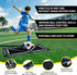 2 Set Kids Soccer Goals for Backyard with Training Equipment, Portable Foldable Practice Nets with Ball, Dice & Mat