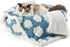 Lesure Waterproof Puppy Blanket, Washable Double Sided Dog Blanket with Warm Jacquard Shag and Soft Sherpa Fleece, Pet